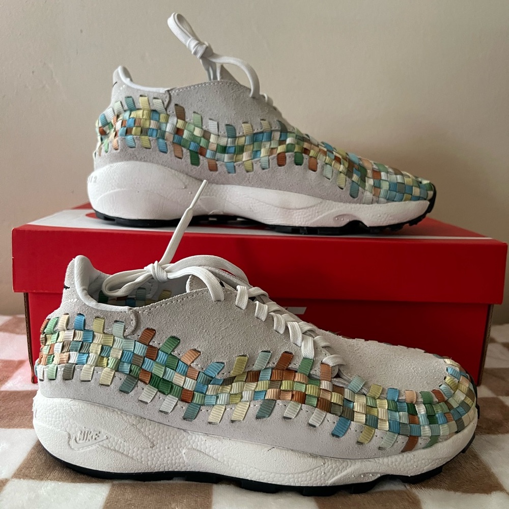 Nike Air Footscape Woven Sneakers "Rainbow" FB1959-101 Women’s Size 7.5 BNIB